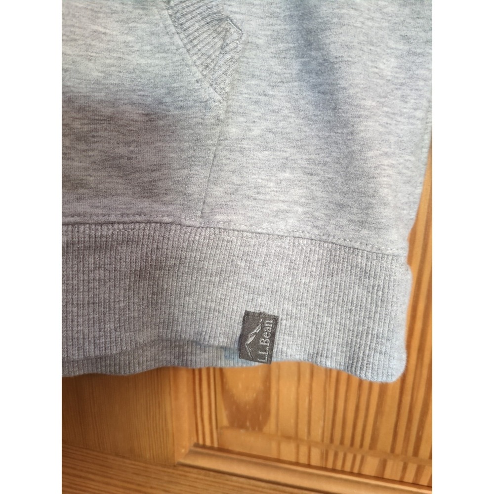 LL Bean Hoodie Womens S Reg Gray Sweatshirt Mountain Cozy Camp Sweater Thumbhole - Picture 5 of 12